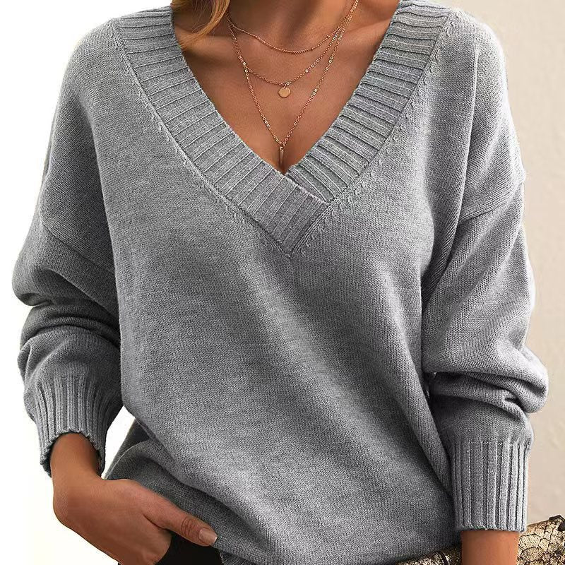 Aliana | Elegant V-Neck Sweater