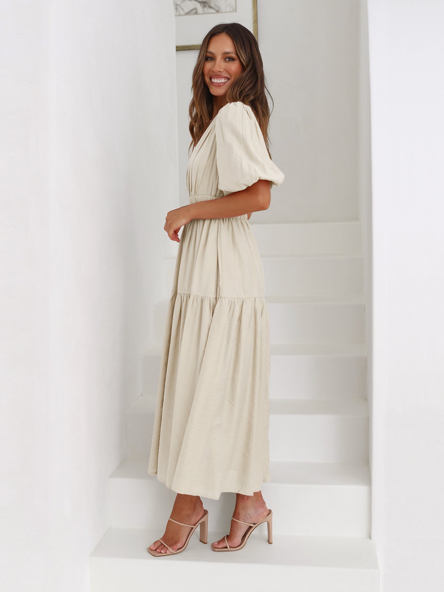 MFLLondon™| Serene Elegance Midi Dress
