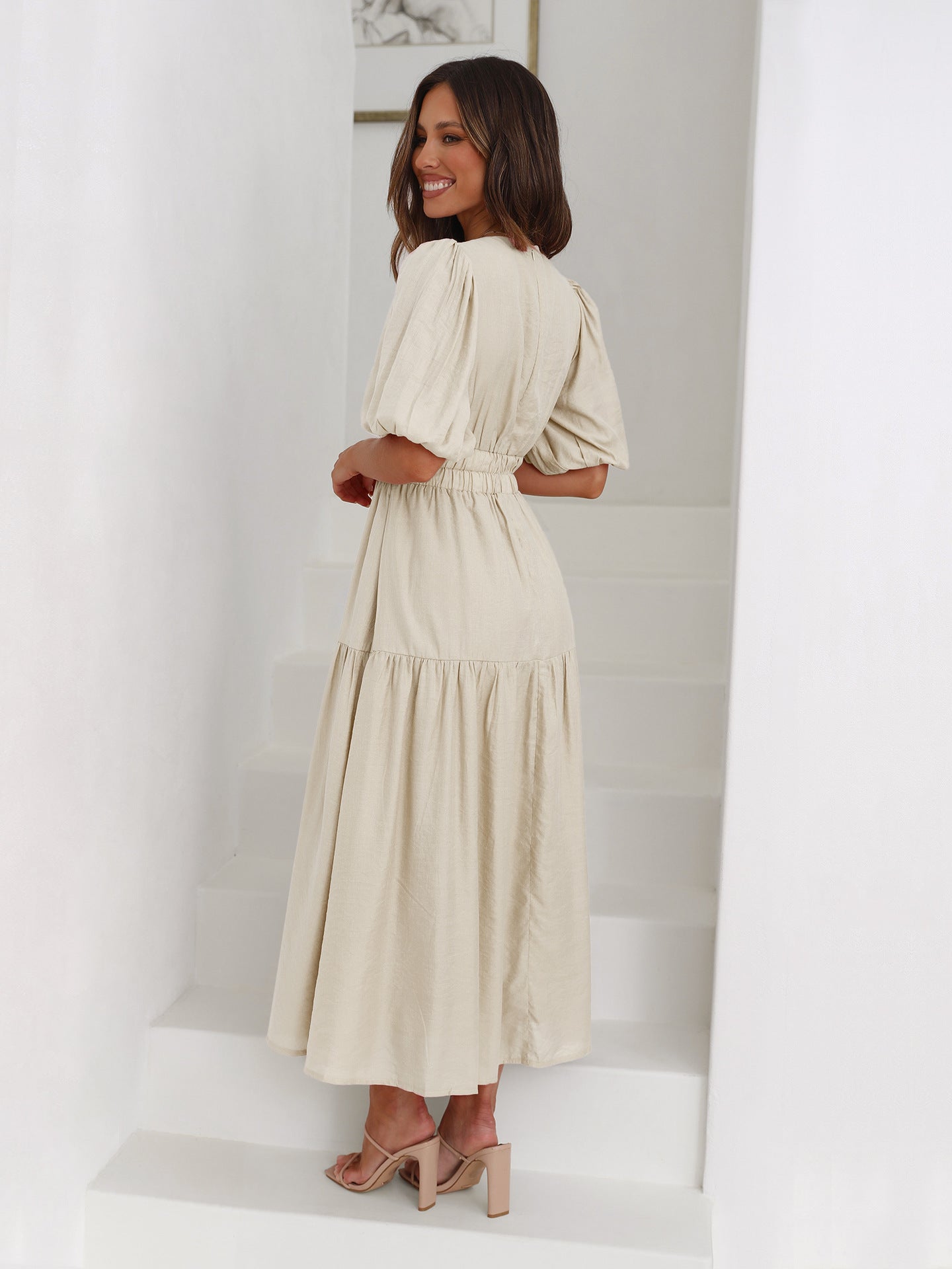 MFLLondon™| Serene Elegance Midi Dress