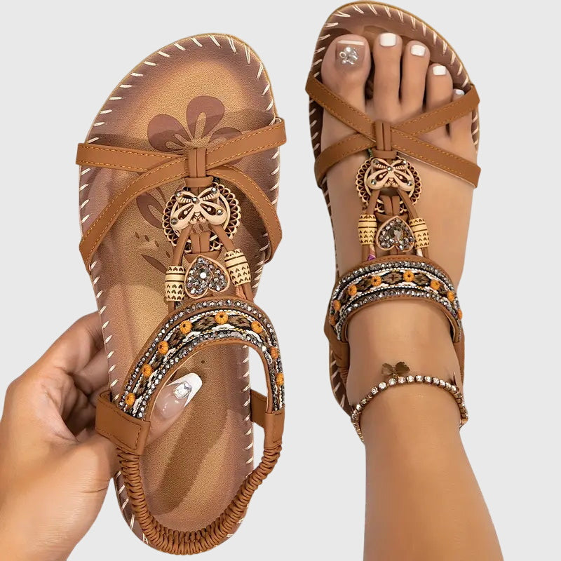 Katherine - Boho Flat Sandals