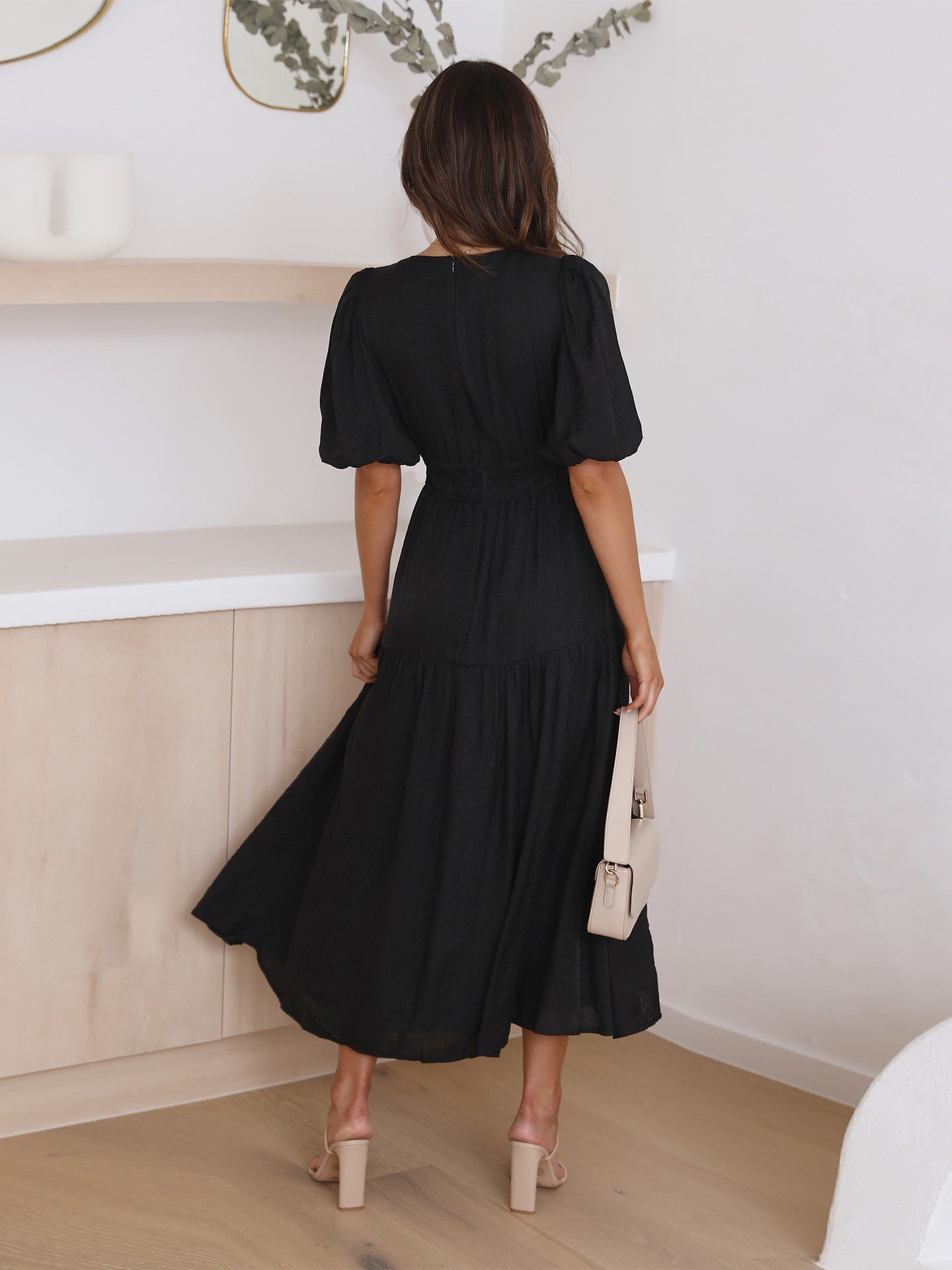 MFLLondon™| Serene Elegance Midi Dress