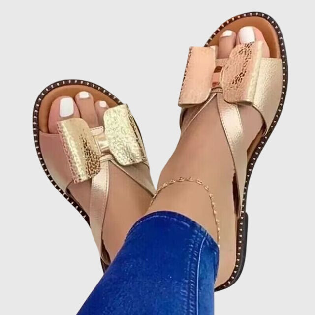 Amora™ - Bow-Kissed Strappy Sandals
