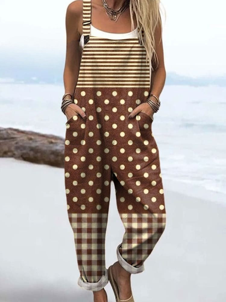 Vintage Floral Jumpsuit Women - Effortless Style & All-Day Comfort