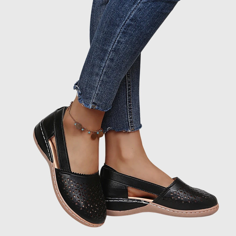 Gracie - Perforated Slip-On Flats