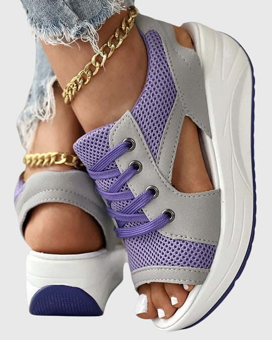 Amanda™ - Breathable Wedge Sneakers