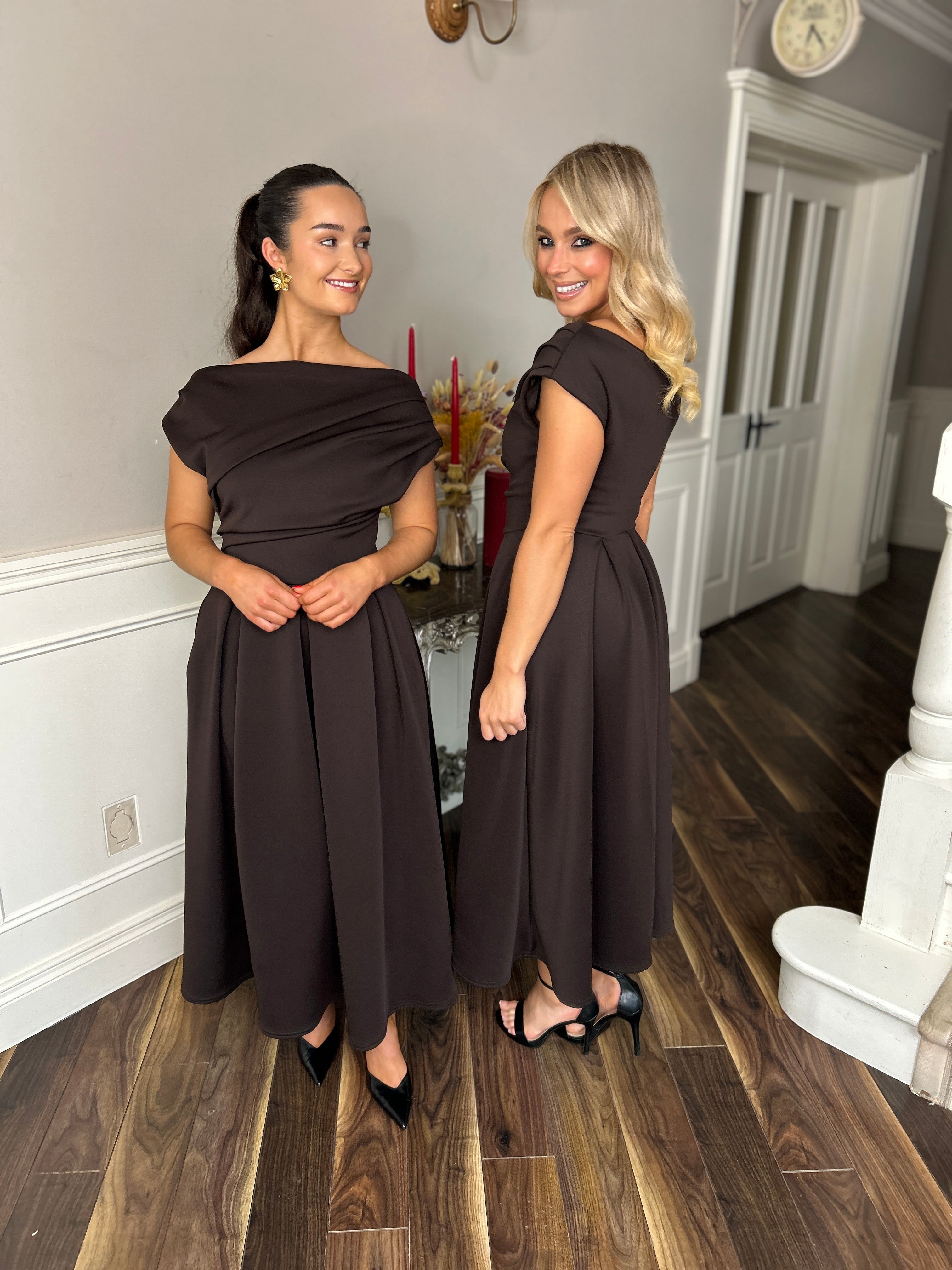 Betty Skater Dress Chocolate