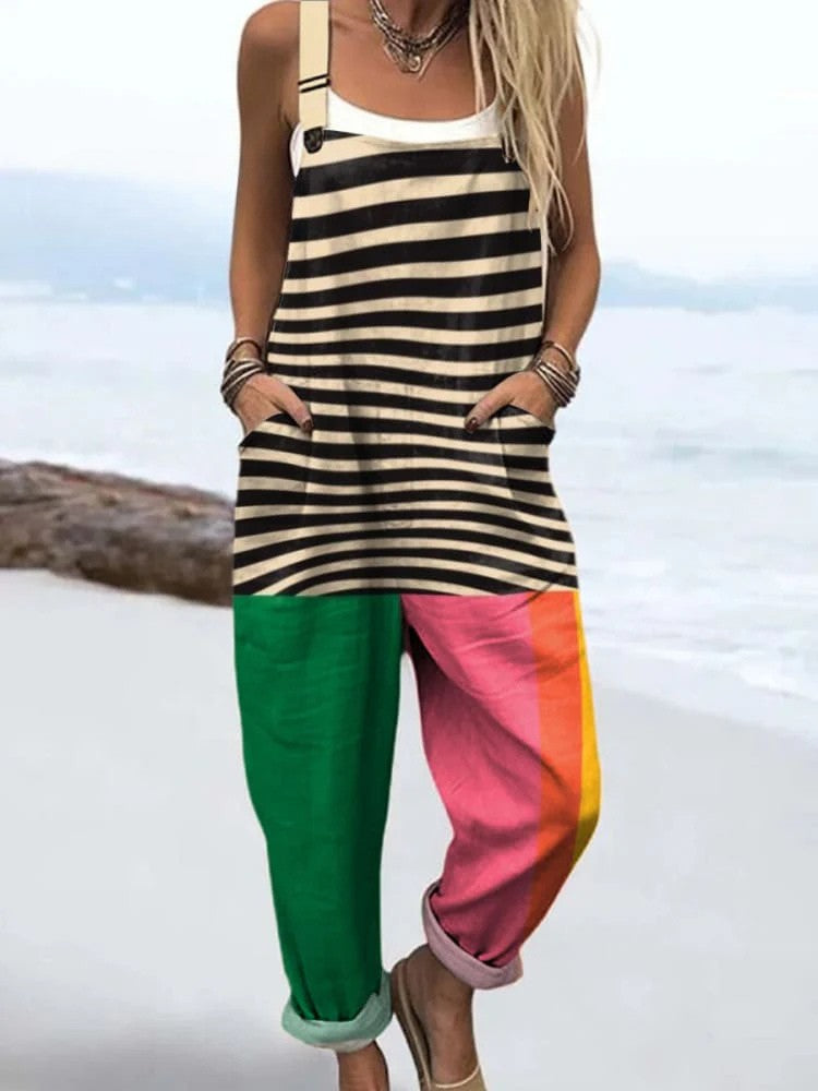 Vintage Floral Jumpsuit Women - Effortless Style & All-Day Comfort