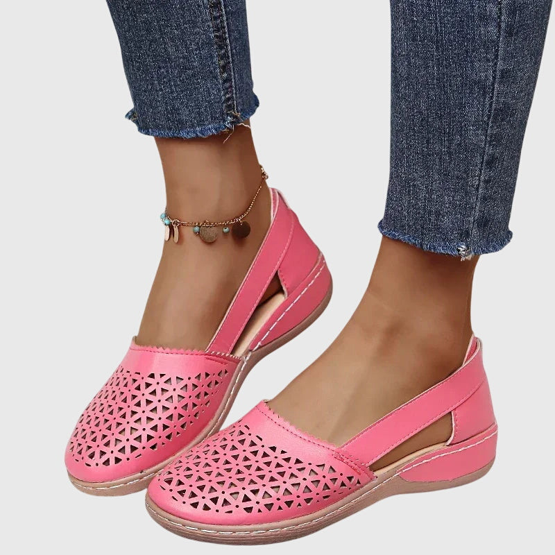 Gracie - Perforated Slip-On Flats
