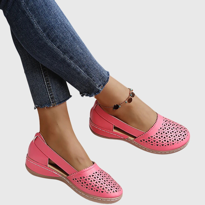 Gracie - Perforated Slip-On Flats