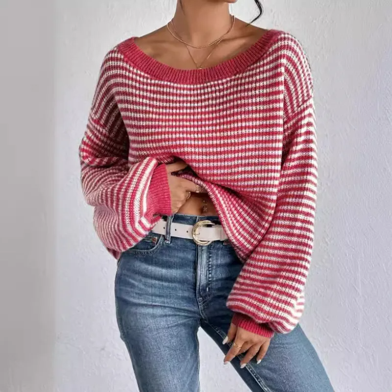 MFLLondon™ | Cozy Striped Knit Sweater