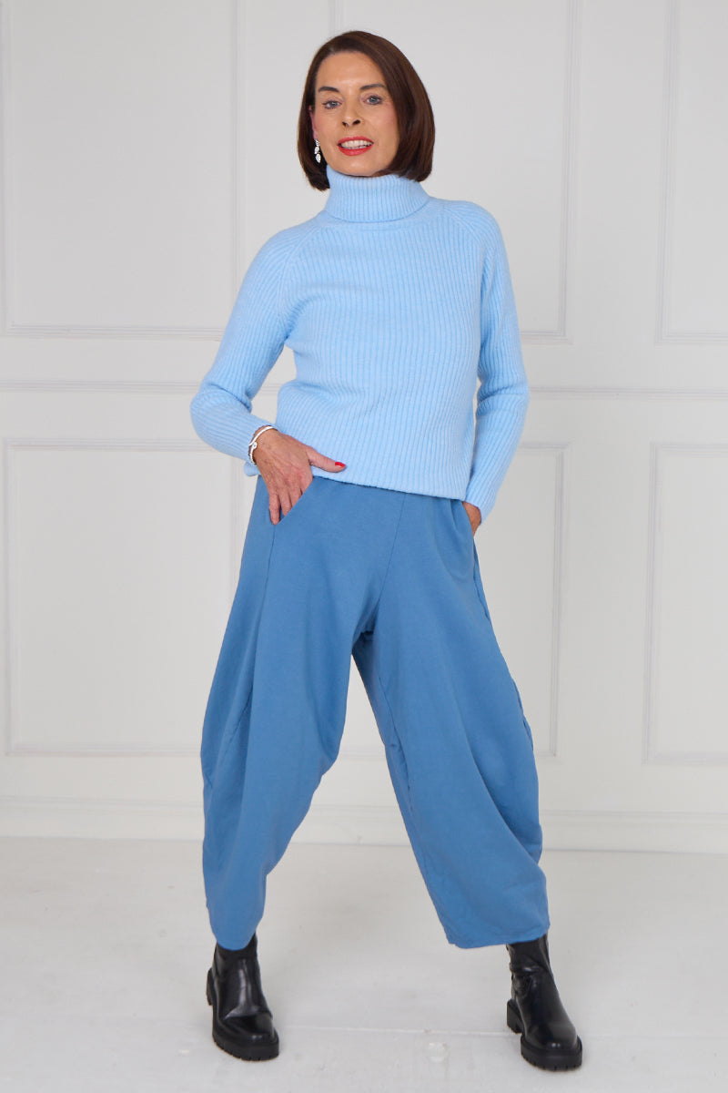 Bottoms | Lilly Balloon Jogger denim blue
