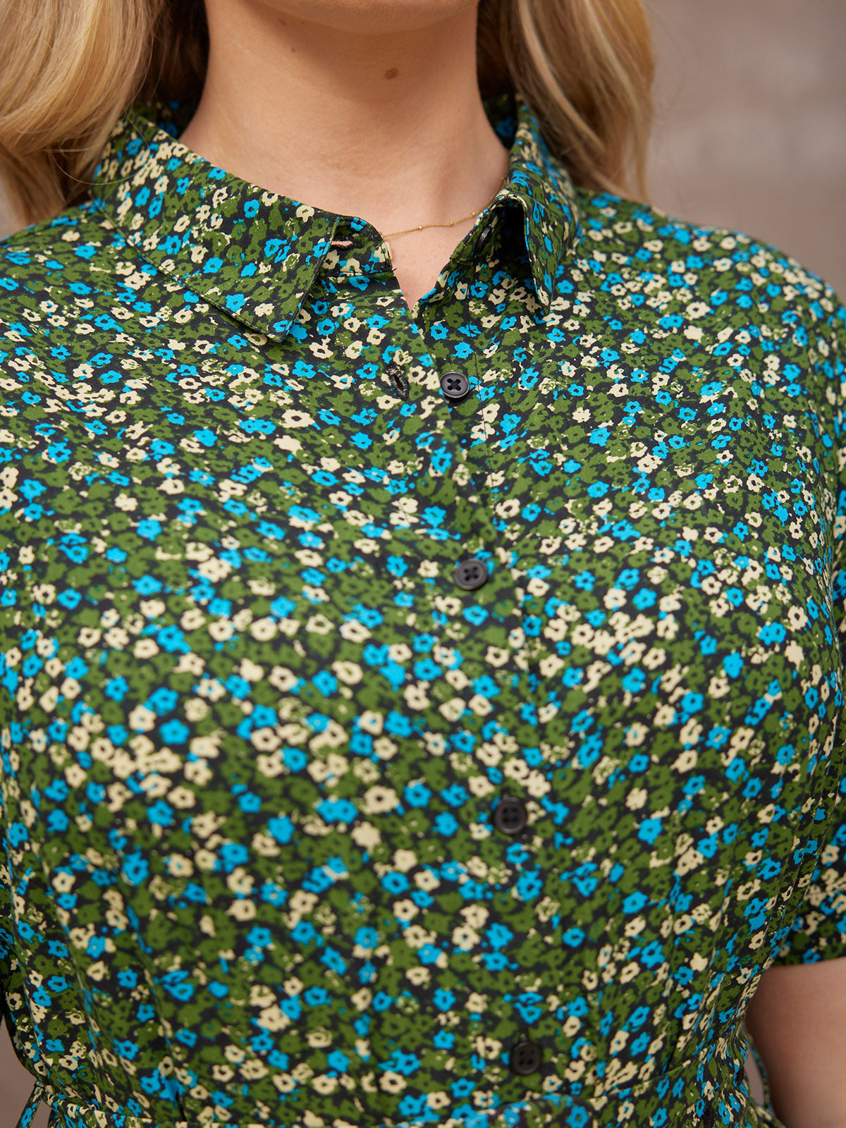 Camilla Dress - Green Floral