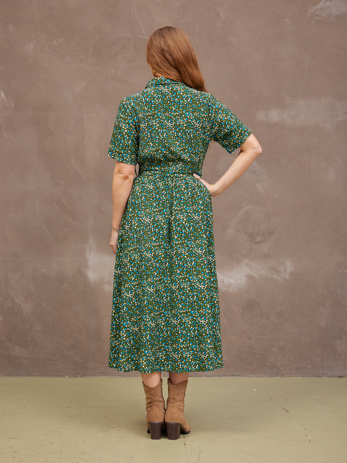 Camilla Dress - Green Floral