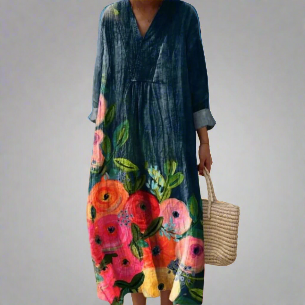 Floral Maxi Dress - Soft Cotton Summer Dresses for Vibrant Style