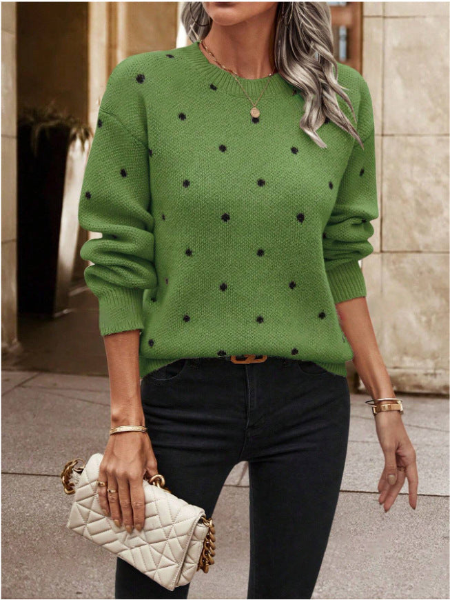 Mari | Playful Polka Dot Sweater