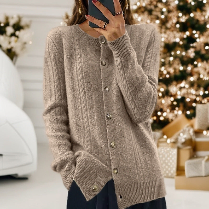 Elin | Scandinavian Jacquard Cardigan