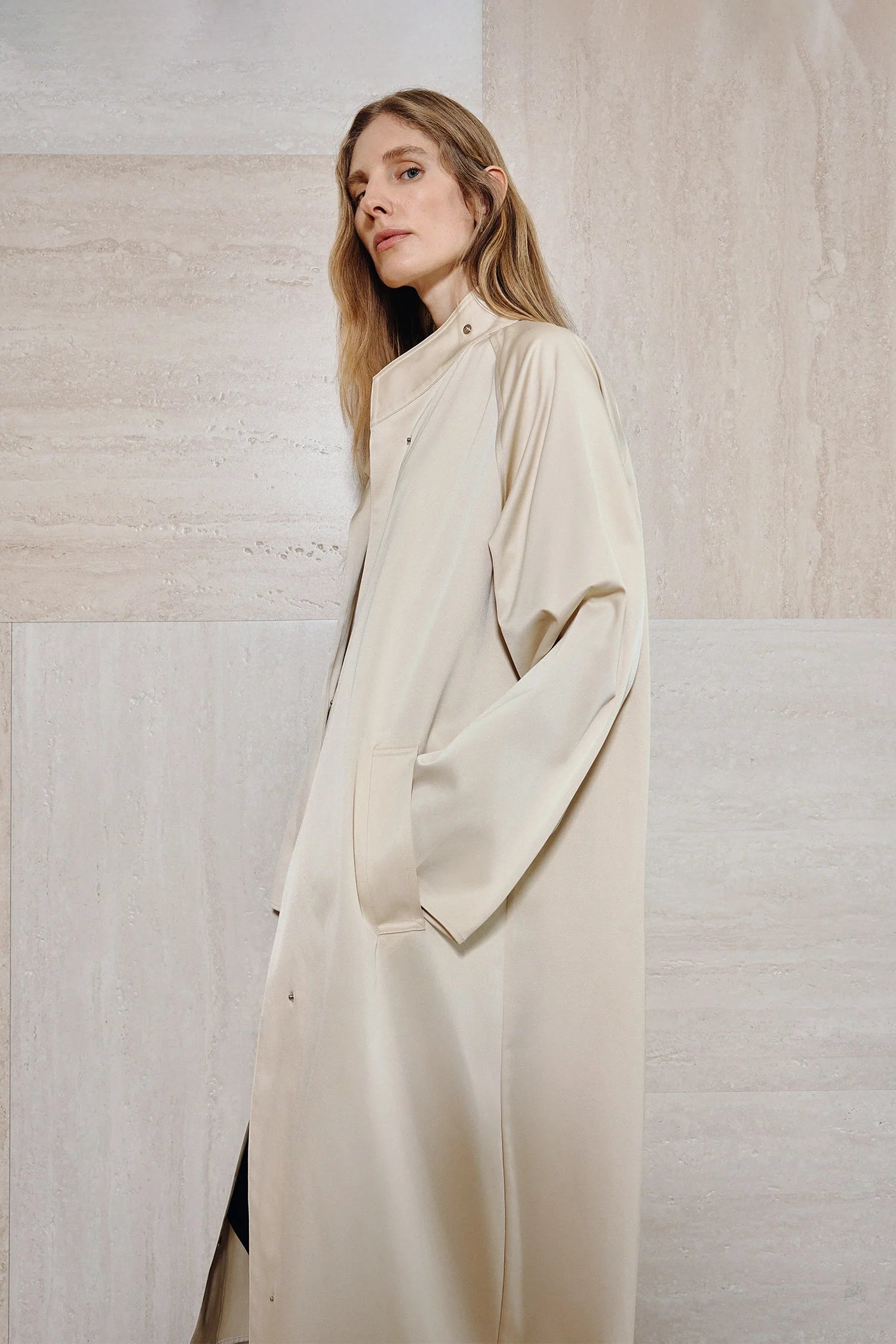 Anne Satin Coat