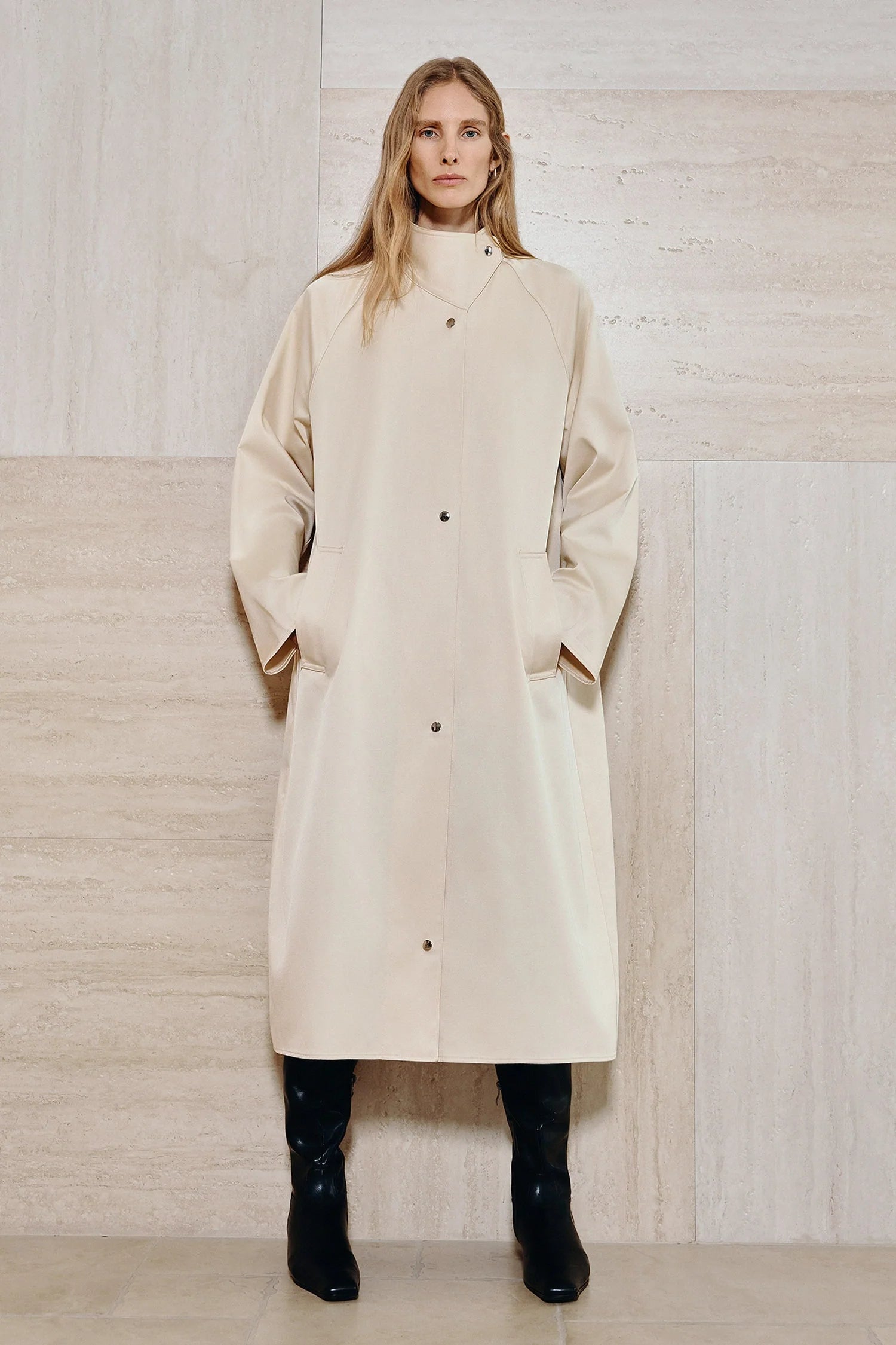 Anne Satin Coat
