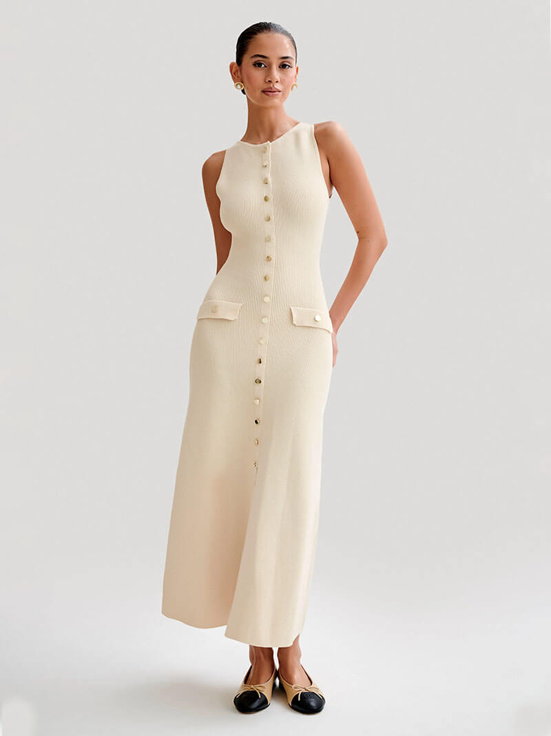 MFLLondon™ | Button Maxi Dress