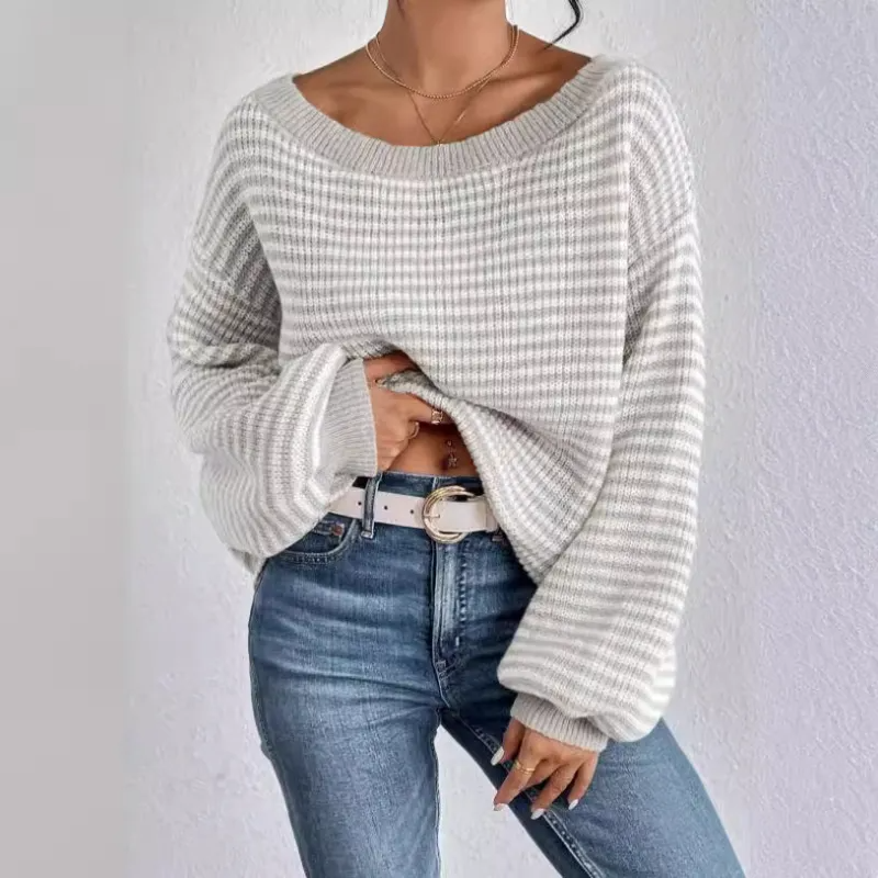 MFLLondon™ | Cozy Striped Knit Sweater