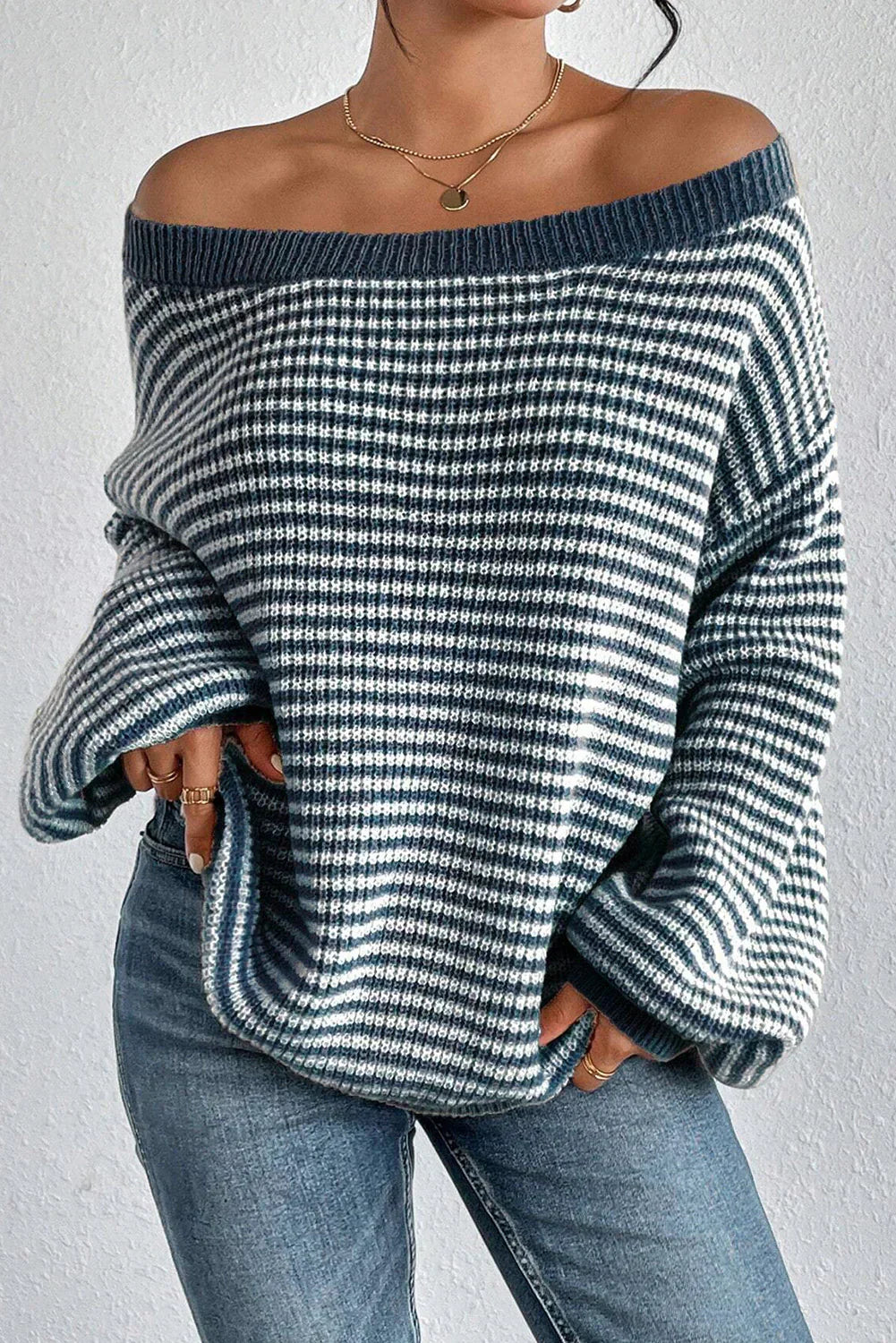 MFLLondon™ | Cozy Striped Knit Sweater