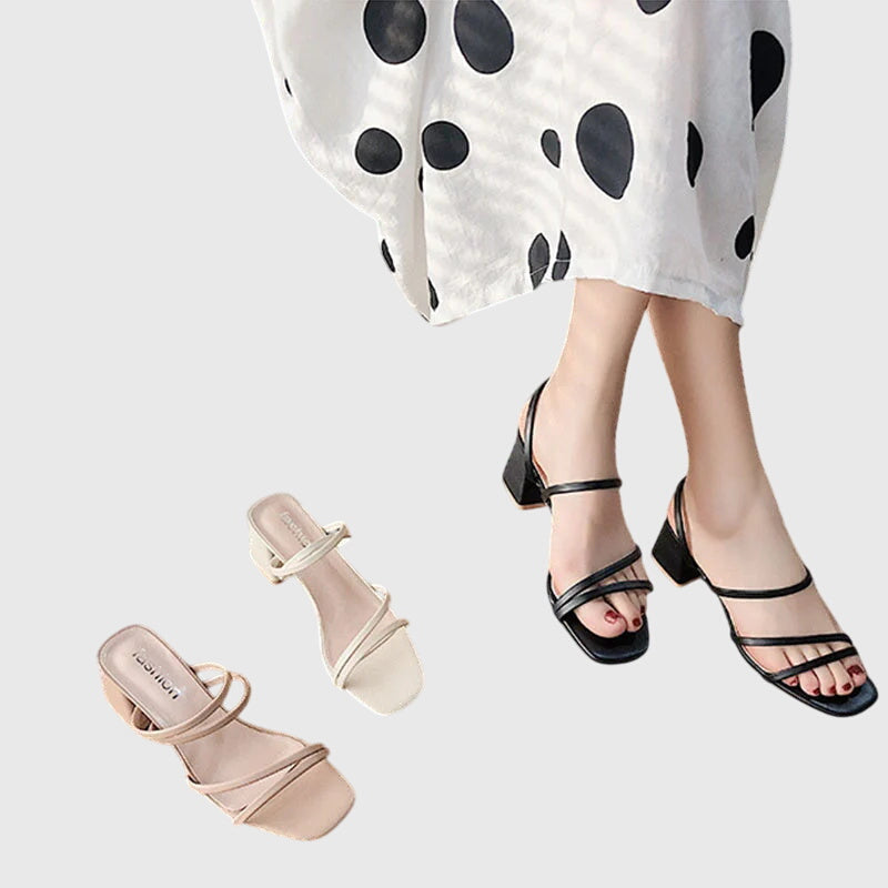 Pamela™ - Strappy Block Heel Sandals
