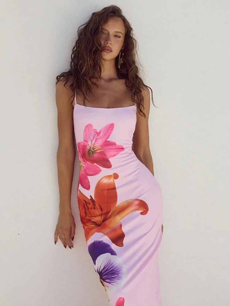 MFLLondon™ | Floral Summer Midi Dress