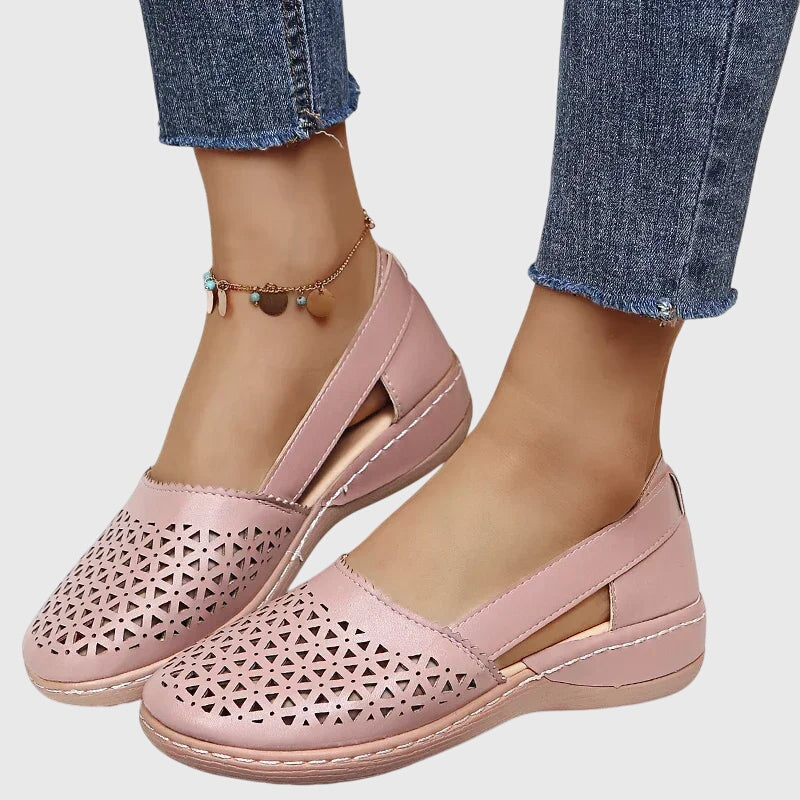Gracie - Perforated Slip-On Flats