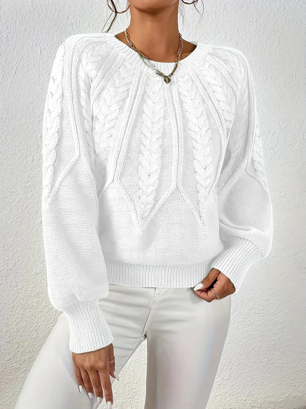 Hannah | Scandinavian Twisted Knit Sweater