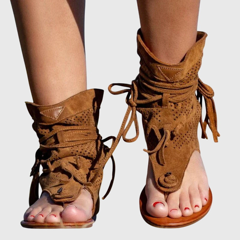 Bellie - Fringe Accent Sandals
