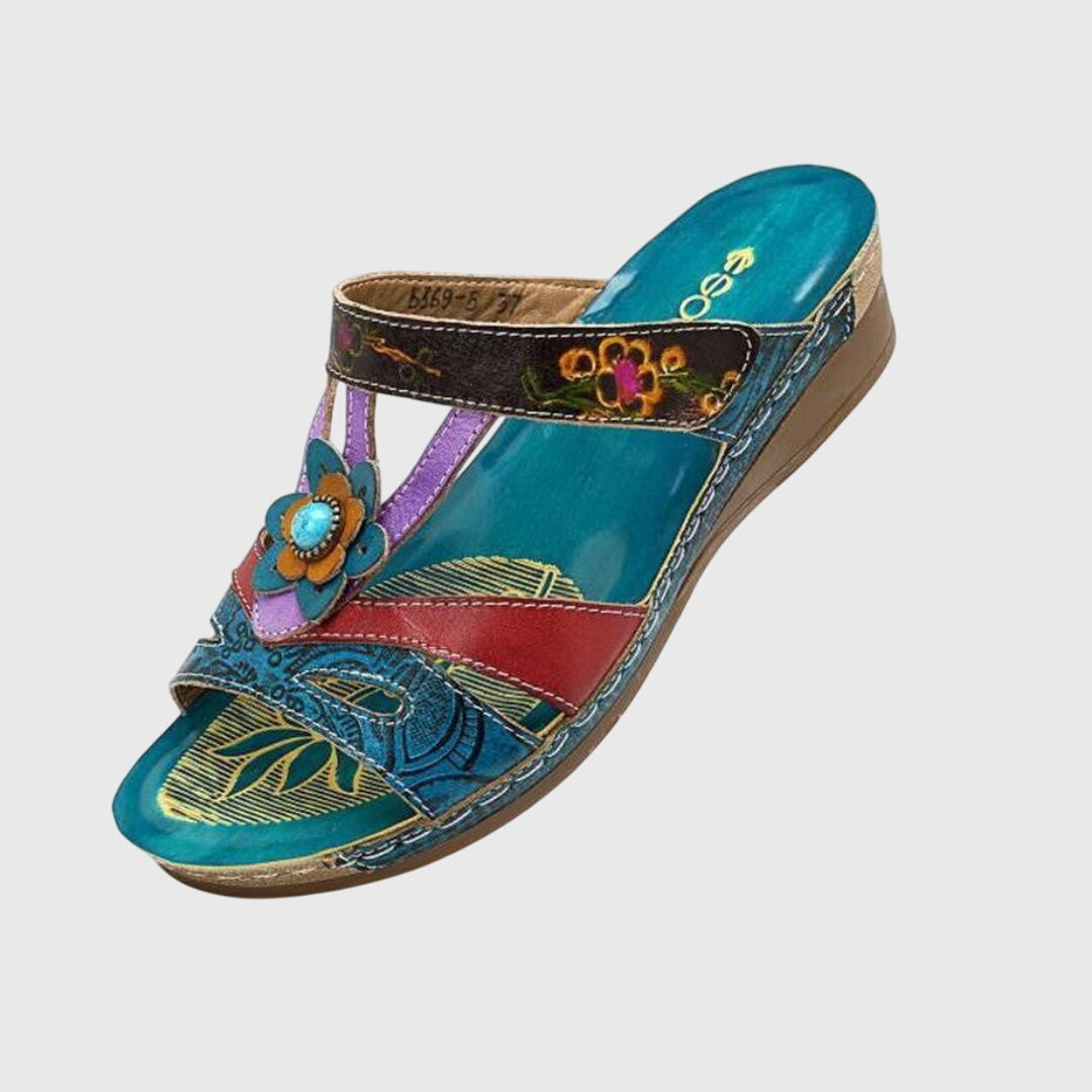 Florene™ - Floral Wedge Sandals