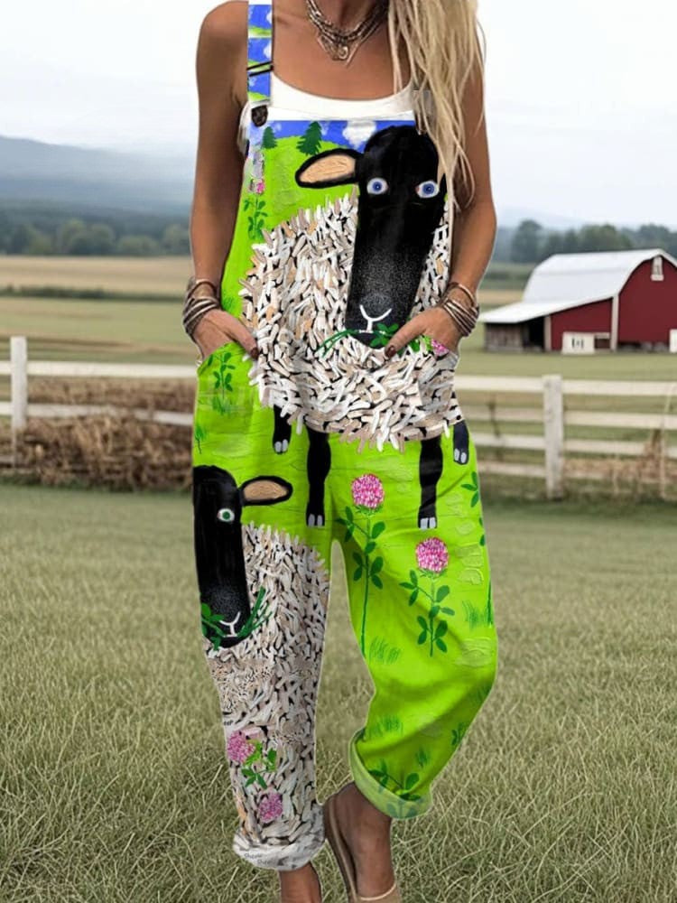 Vintage Floral Jumpsuit Women - Effortless Style & All-Day Comfort