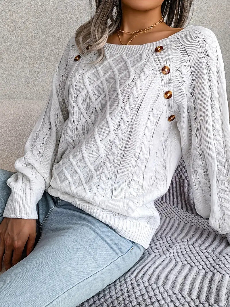 Harlow | Scandinavian Cable Knit Sweater