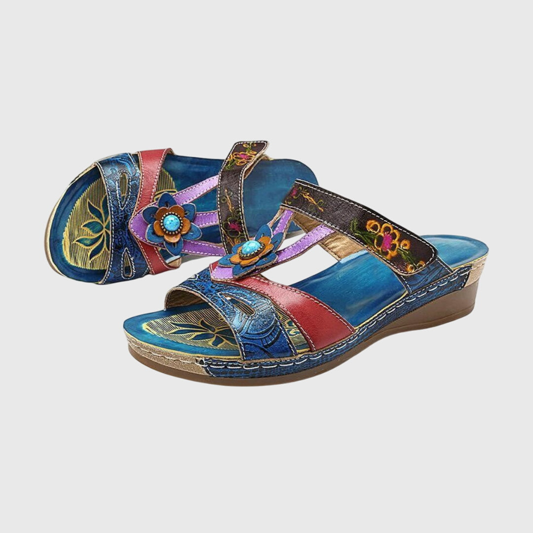 Florene™ - Floral Wedge Sandals