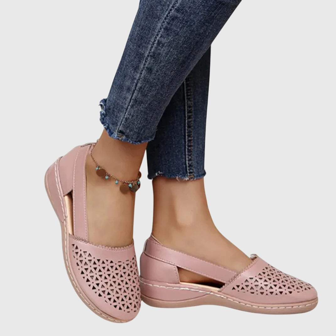 Gracie - Perforated Slip-On Flats