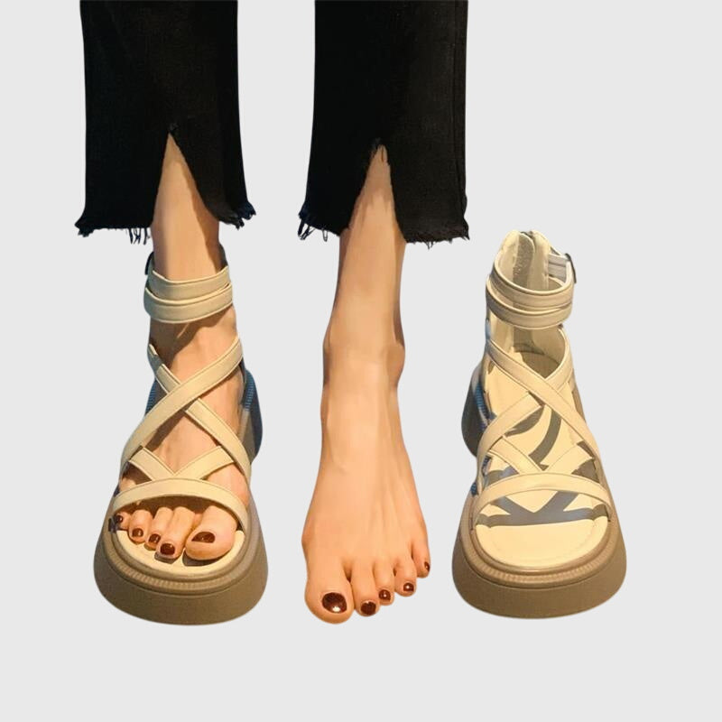 Neri™ - Bold Strappy Wedge Sandals