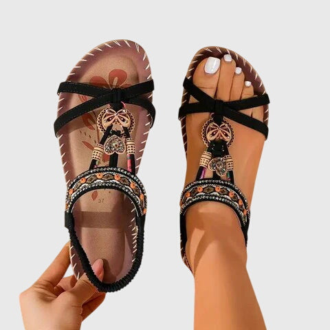 Katherine - Boho Flat Sandals