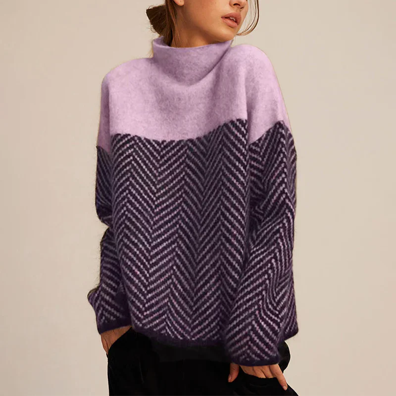 MFLLondon™ | Chevron Cozy Turtleneck