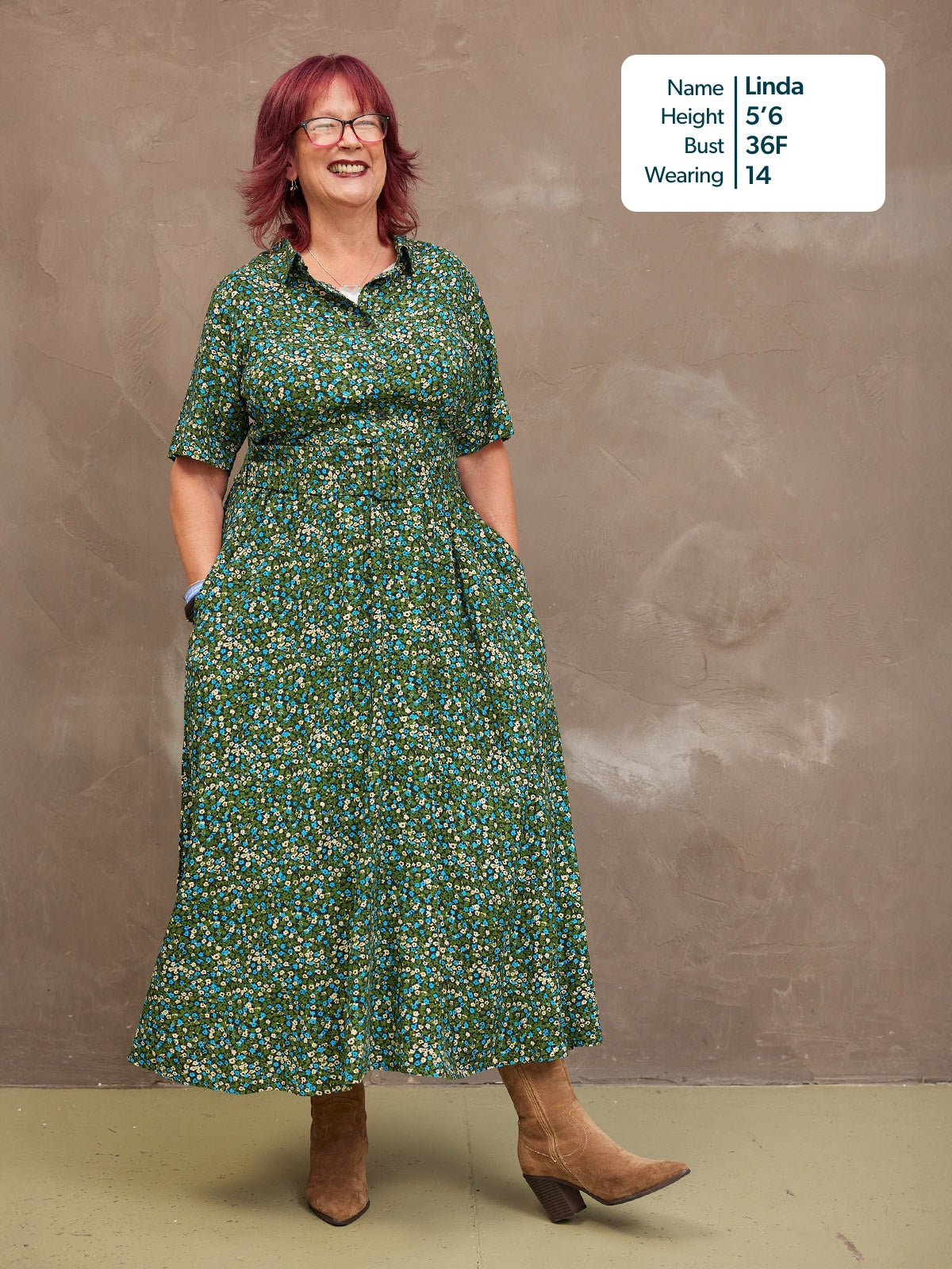 Camilla Dress - Green Floral