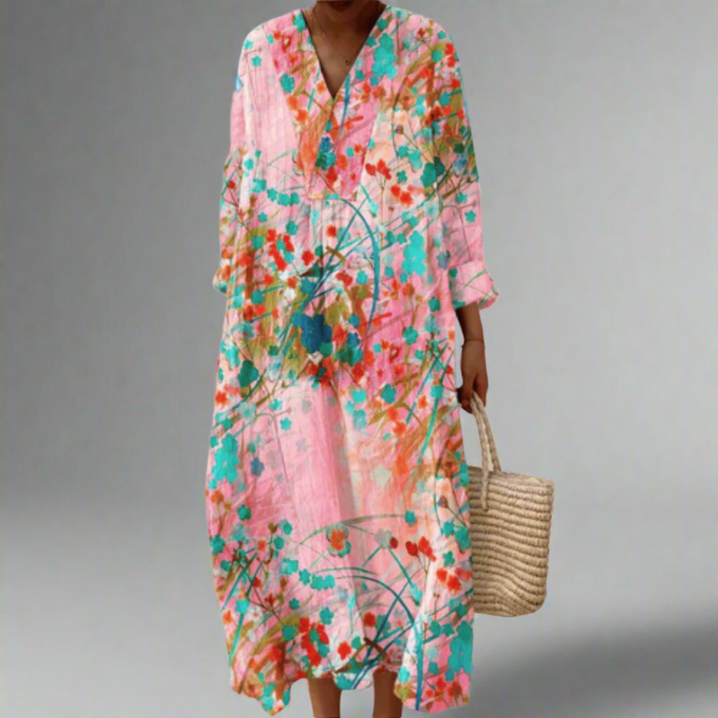 Floral Maxi Dress - Effortless Style for Summer Days and Special Occasions