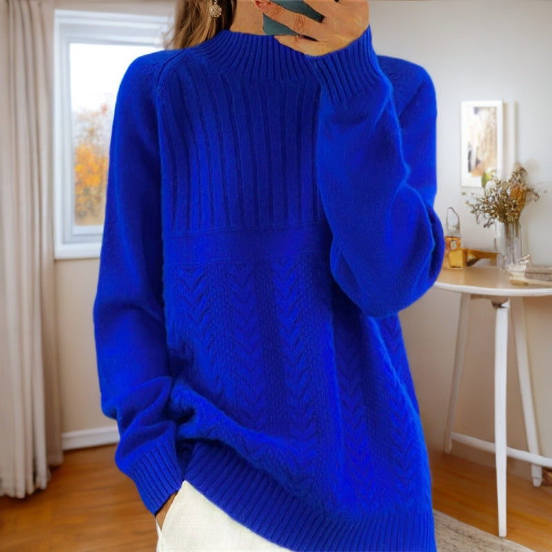 Dahlia | Scandinavian Ribbed Pattern Sweater