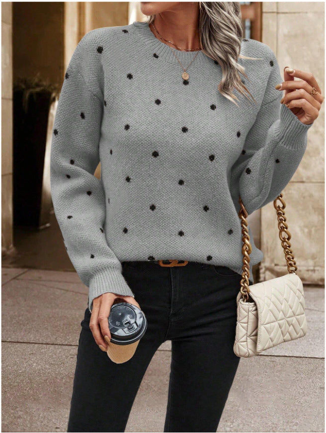 Mari | Playful Polka Dot Sweater