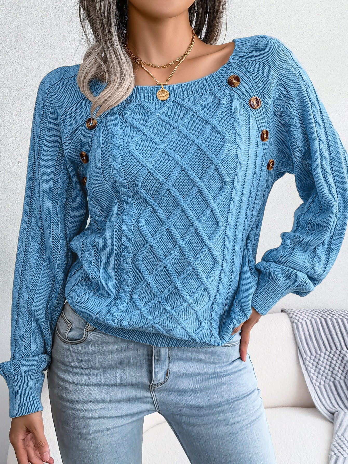 Harlow | Scandinavian Cable Knit Sweater