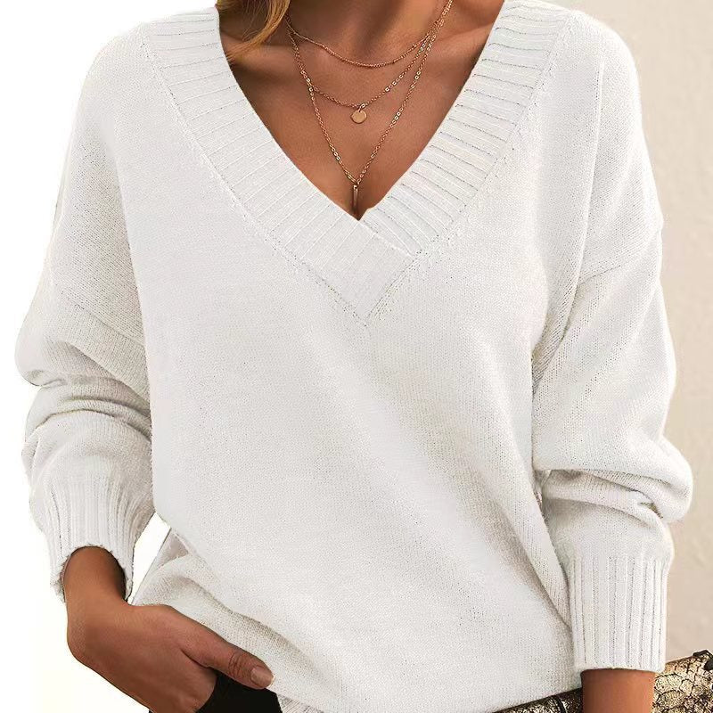 Aliana | Elegant V-Neck Sweater