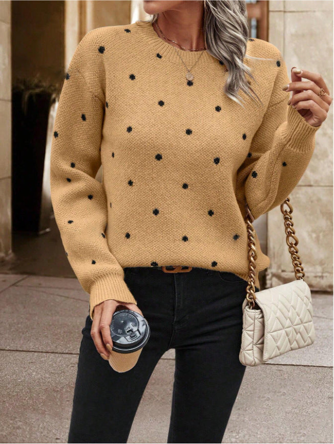 Mari | Playful Polka Dot Sweater