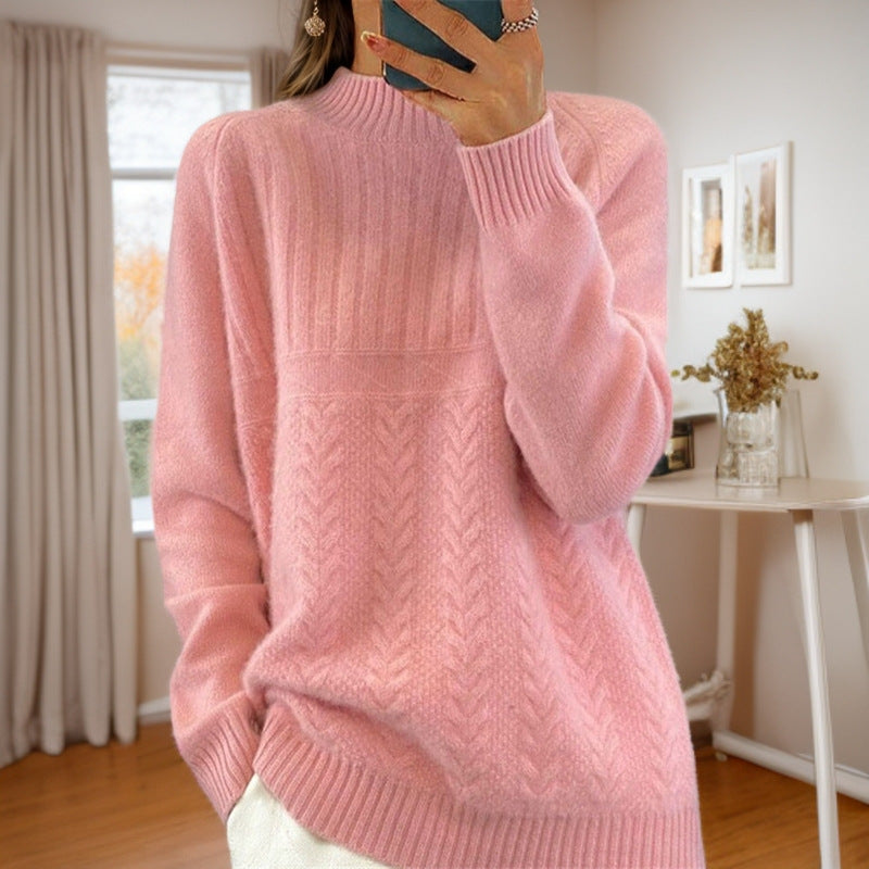 Dahlia | Scandinavian Ribbed Pattern Sweater