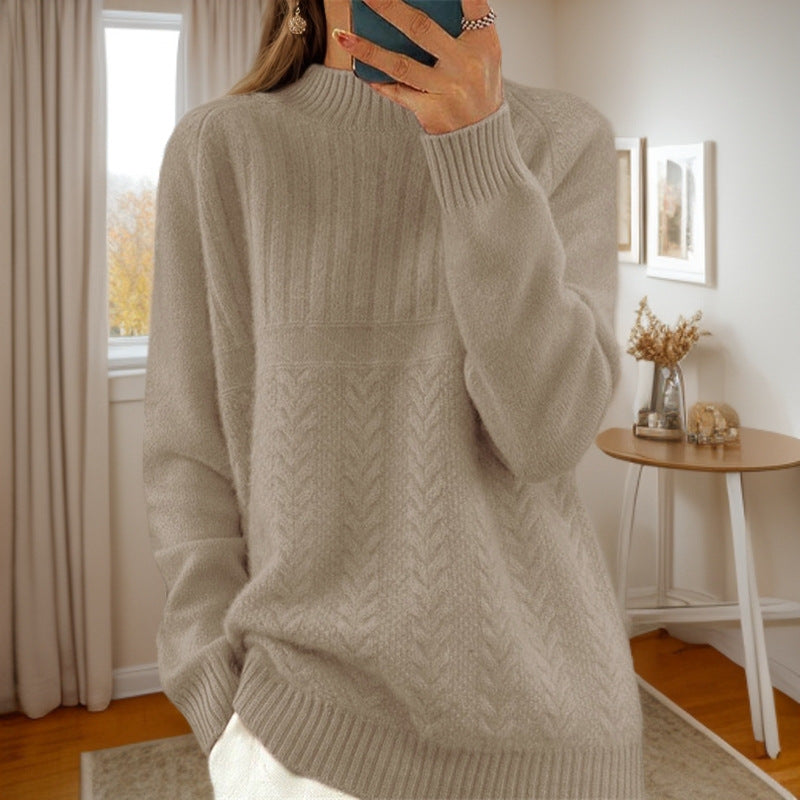 Dahlia | Scandinavian Ribbed Pattern Sweater