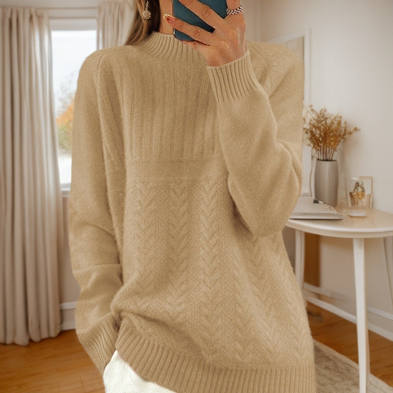 Dahlia | Scandinavian Ribbed Pattern Sweater