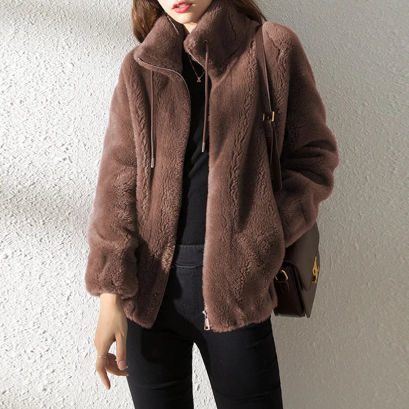 CORNELIA PLUSH OVERCOAT