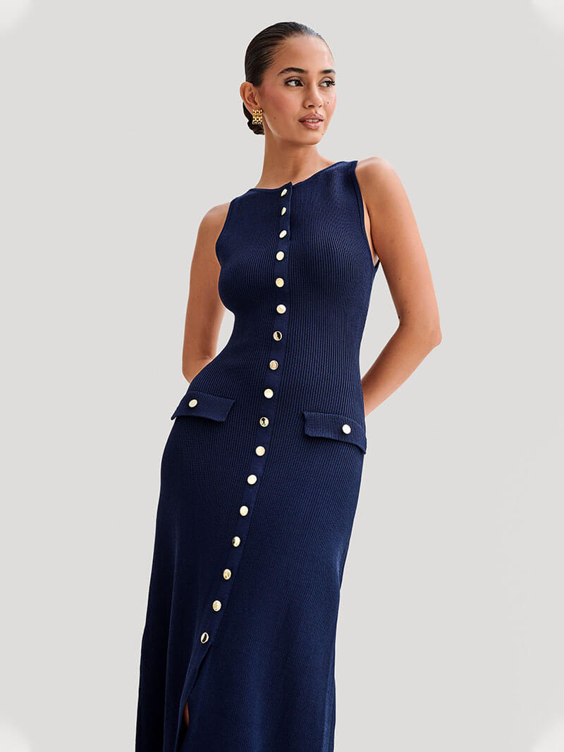 MFLLondon™ | Button Maxi Dress